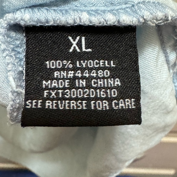 Tinsel long sleeved light blue button up top - Picture 4 of 8